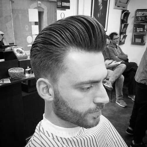 Medium Length Guys Pompadour Hair