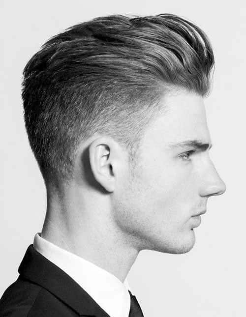 Medium Length Mens Low Fade Hair Style