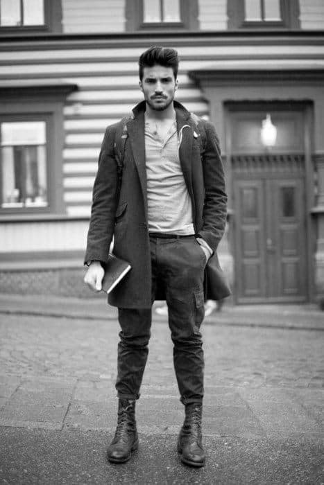 Medium Thick Quiff Hipster Hair Cut Men