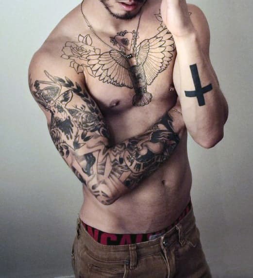 men-cross-tattoo