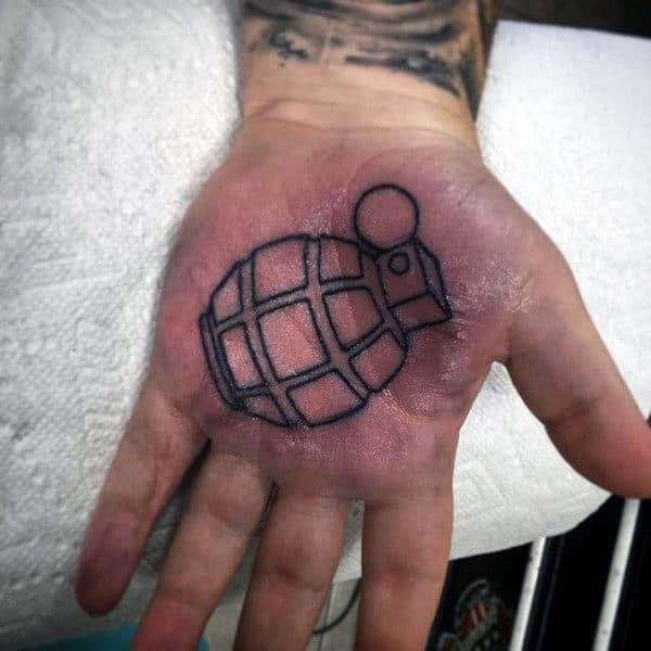 Men Palm Cute Palm Tattoo