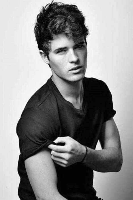 Men Short Curly Hair