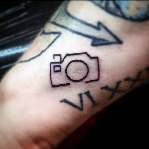 Men Small Tattoo Ideas Simple Camera