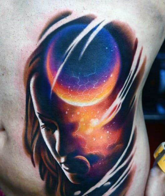 Men's Stars Sleeve Tattoo Designs