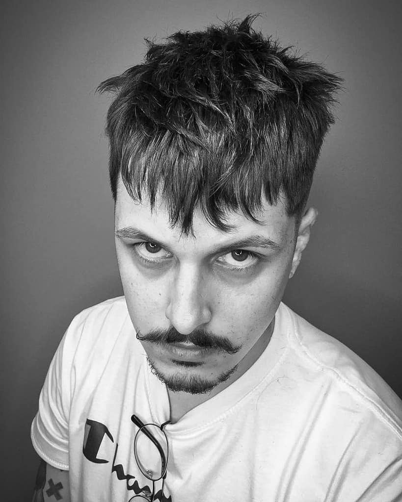 Colored French Crop Hairstyle