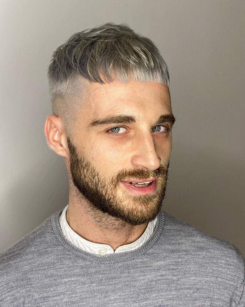 Colored French Crop Hairstyle