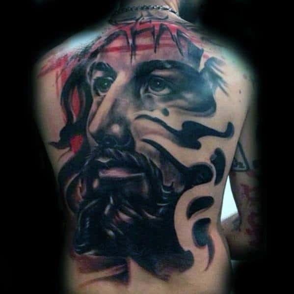 Mens 3d Jesus Tattoo Design Ideas