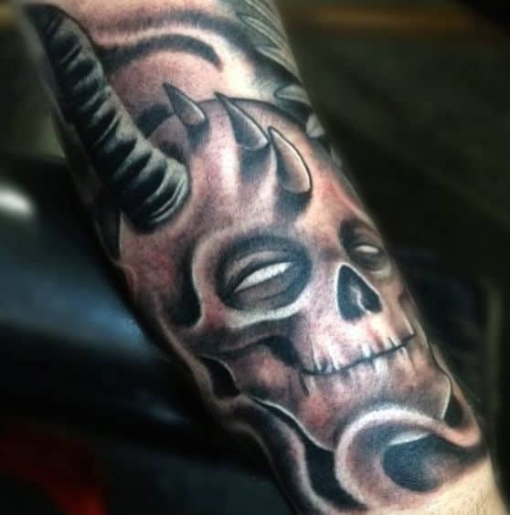 Mens Angel Vs Demon Tattoo