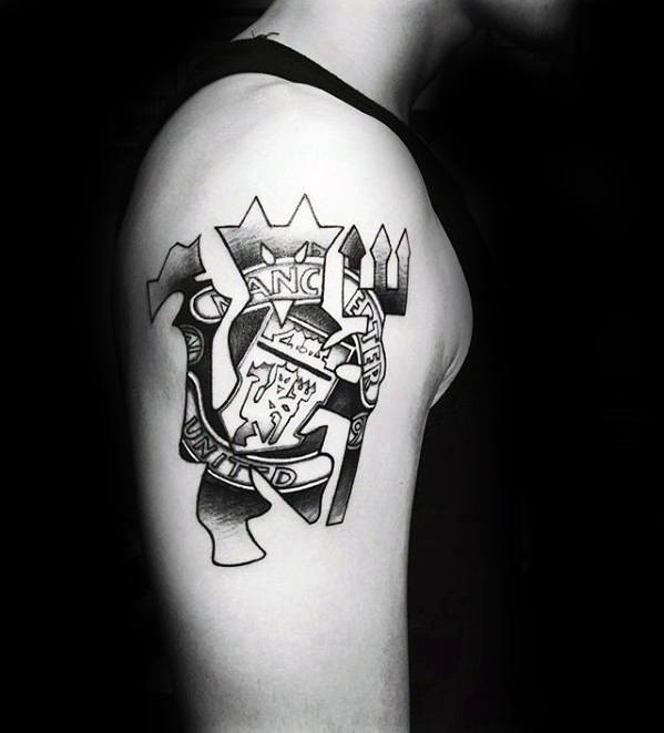 Mens Arm Manchester United Tattoo Ideas