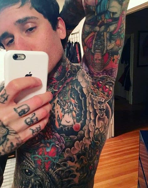 Mens Armpit Spectacular Tattoo