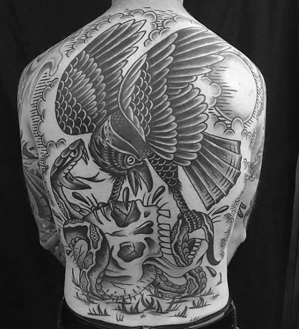 Mens Awesome Back Tattoo Design Ideas