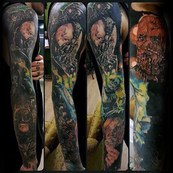 Mens Bane Full Sleeve Themed Tattoo