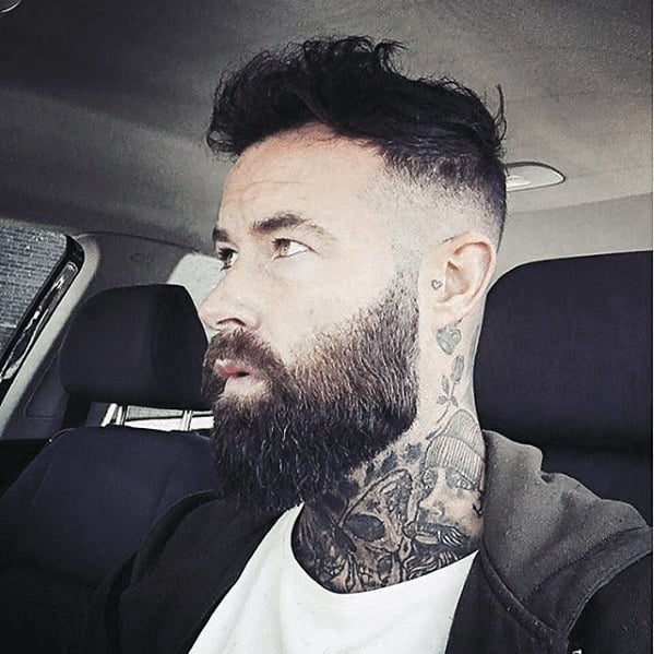 Mens Beard Cool Style Idea with Undercut