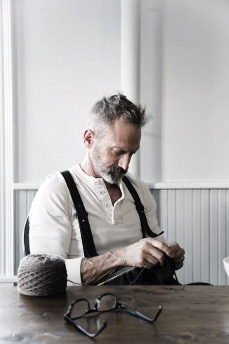 Mens Beard Grey Style Idea Inspiration