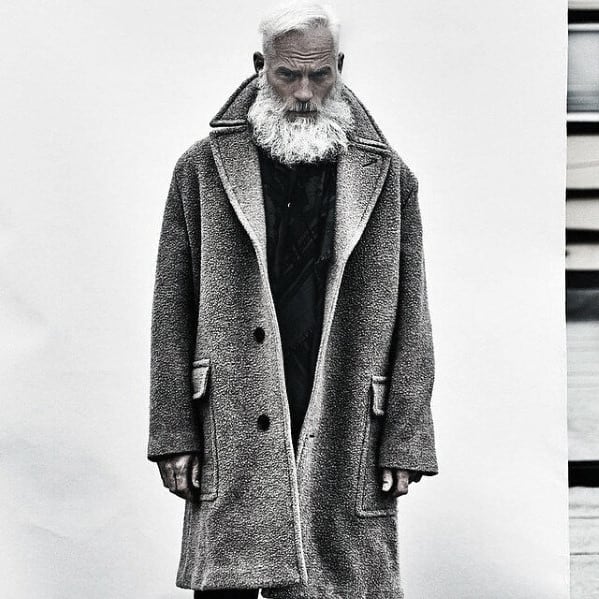 Mens Beard Grey Style Ideas