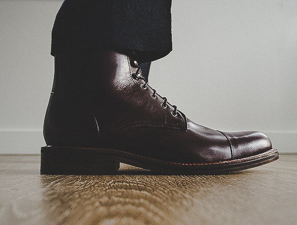 Mens Beckett Simonon Dowler Cap Toe Boot Side