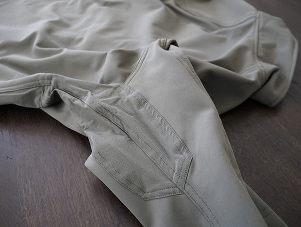 Mens Beyond Clothing Testa Softshell Jacket Stiching Armpit Design