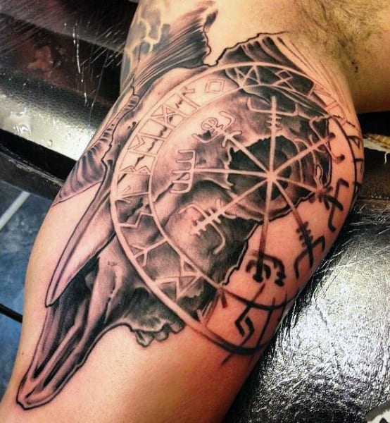 Mens Bicep Norse Rune Tattoos