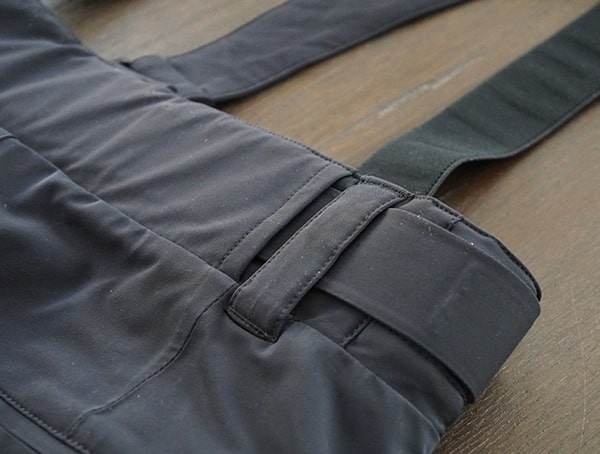 Mens Black Descente Swiss Ski Team Pant Waist Belt Adjustment