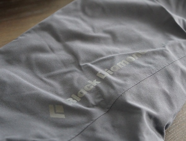 Mens Black Diamond Mission Down Ski Parka Brand Detail