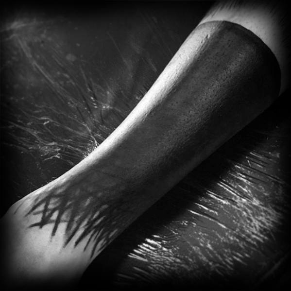 Mens Blackout Sleeve Tattoo Design Ideas