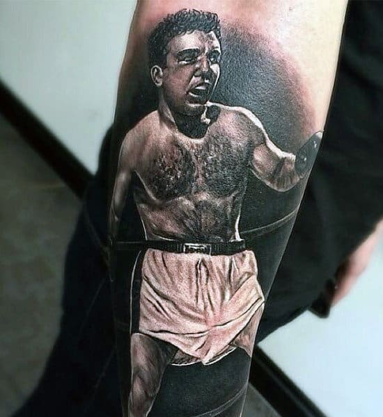 Men's Boxing Swing Tattoo