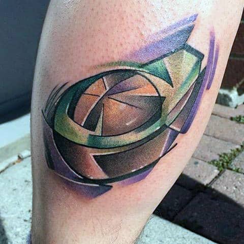 Mens Calves Unique Food Tattoo Ideas