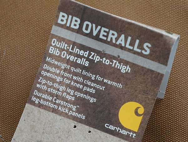Mens Carhartt Quilt Lined Zip To Thigh Bib Overalls Tag