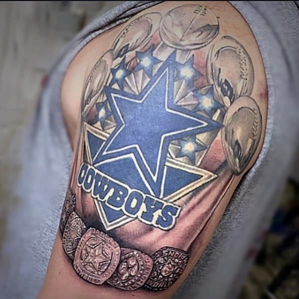 Mens Championship Nfl Rings Dallas Cowboys Quarter Sleeve Tattoo Designs