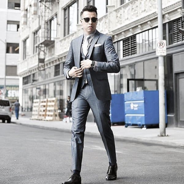 Mens Chic Navy Blue Suit Style Designs