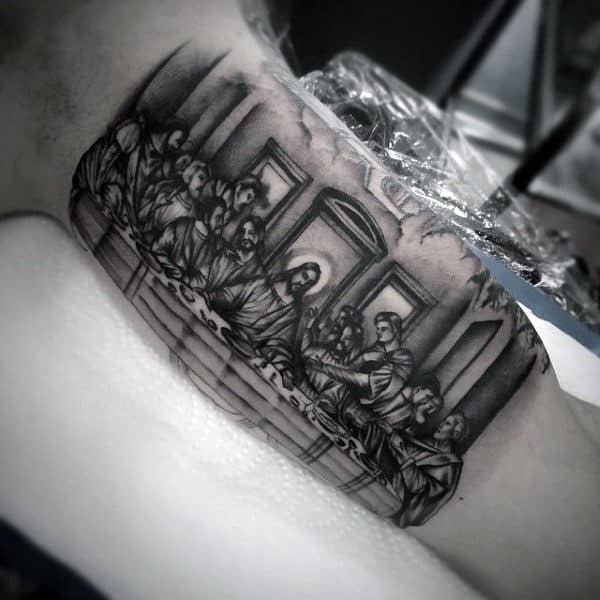 Mens Christians And Tattoos Of The Last Supper