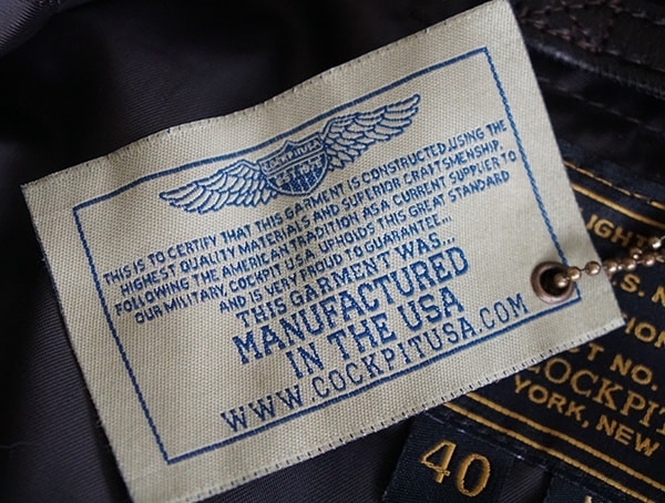 Mens Cockpit Usa G 1 Flight Jacket Manufactured In The Usa