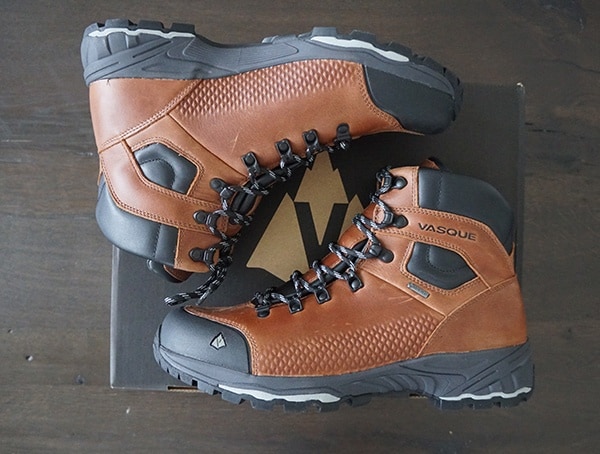 Mens Cognac Vasque St Elias Full Grain Gore Tex Boots