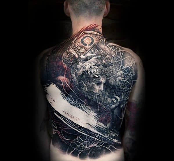 Mens Cool Awesome Back Tattoo Ideas