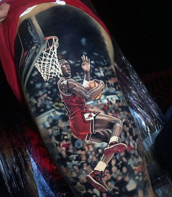 Mens Cool Basketball 3d Greatest Tattoo Design Inspiration