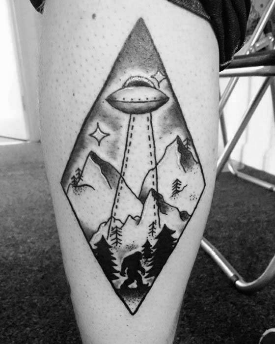 Mens Cool Bigfoot Tattoo Ideas