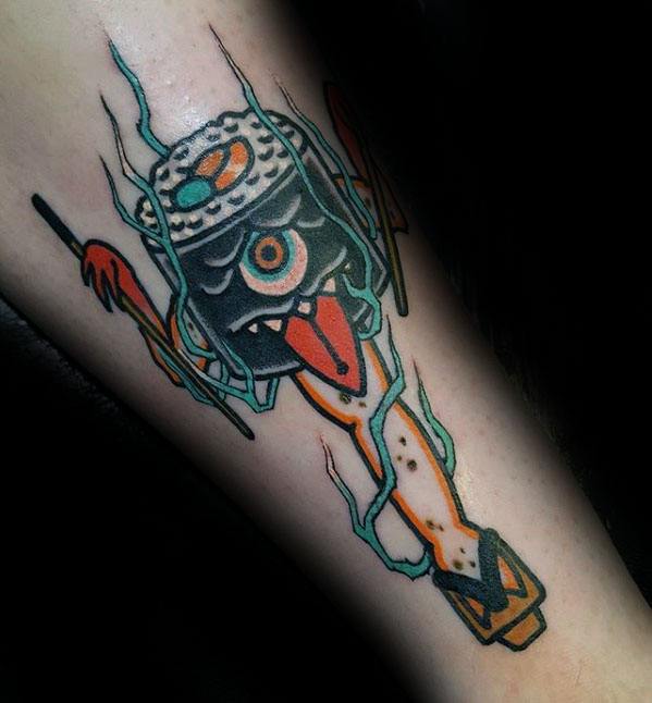 Mens Cool Sushi Tattoo Ideas On Outer Forearm
