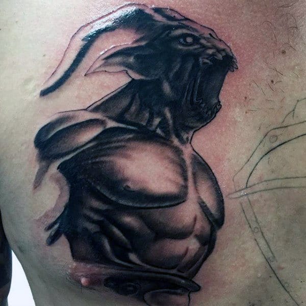Mens Demon Tattoo