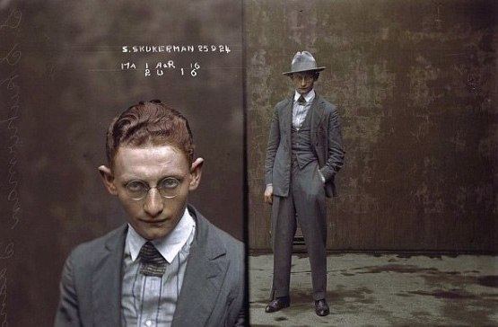 Mens Fashion 1920s Gangster Vintage Mugshot