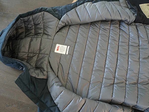 Mens Fjallraven Skogso Padded Jacket Interior