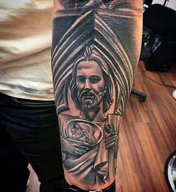 Mens Forearm Sleeve St Jude Tattoos