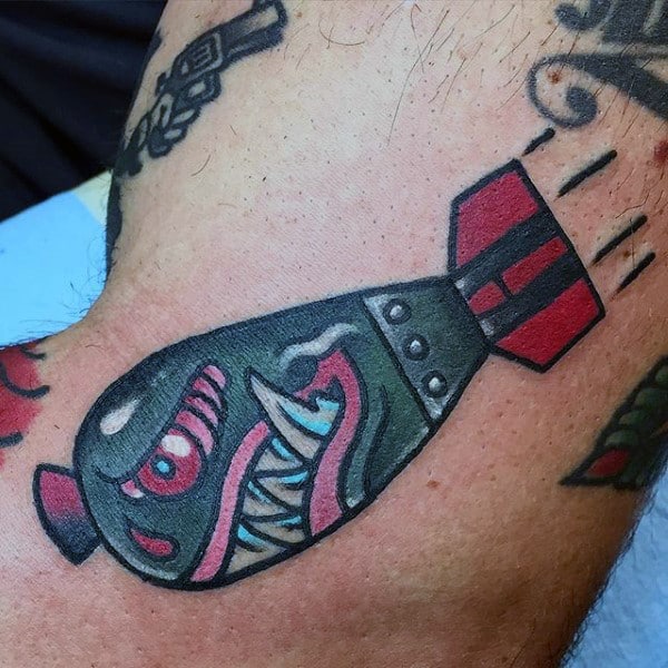 Mens Forearms Cute Graphics Of Bomb Tattoo Designs