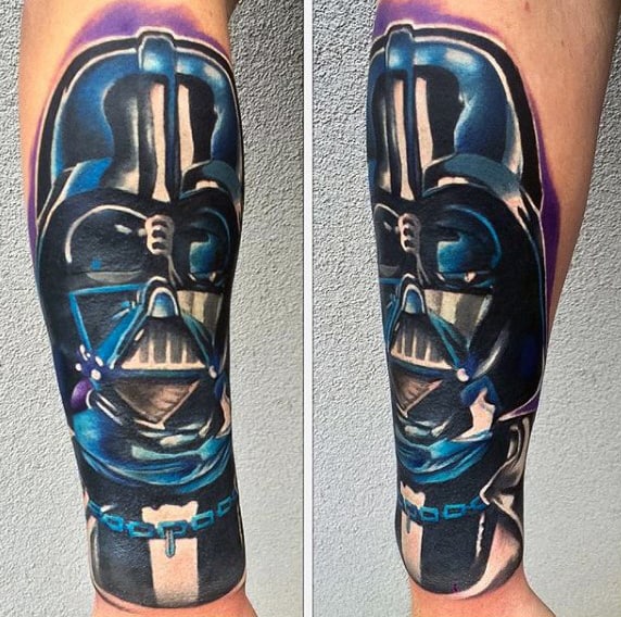 Mens Forearms Stunning Darth Vader Tattoo