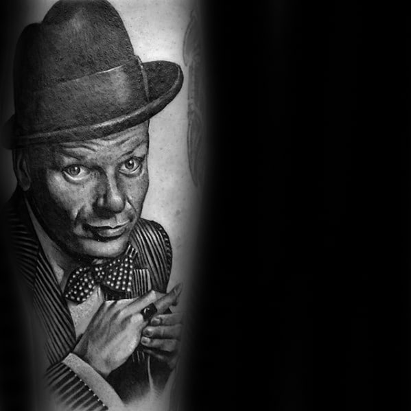 Mens Frank Sinatra Tattoo Ideas