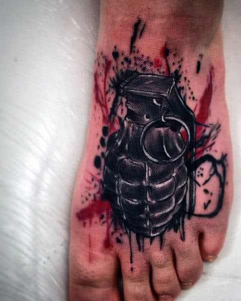 Men's Grenade Tattoo Meaning