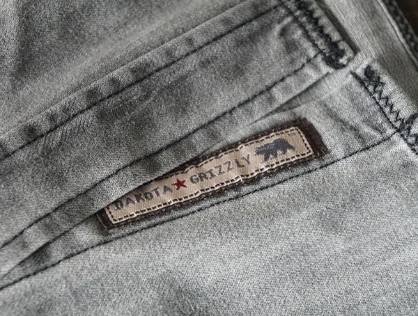 Mens Grey Dakota Grizzly Ryder Dress Casual Shirt Bottom Details