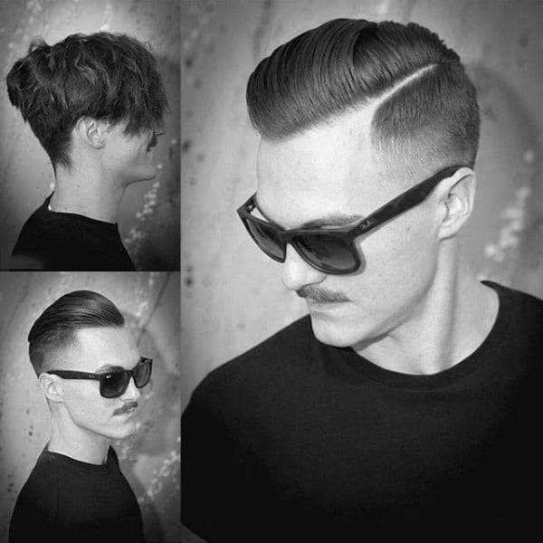 Mens Haircuts Fades Tapers Side Part