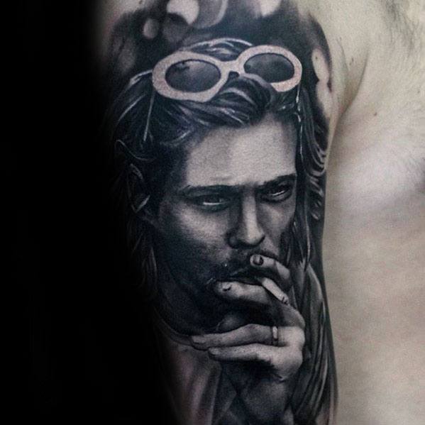 Mens Half Sleeve Nirvana Tattoo Design Ideas