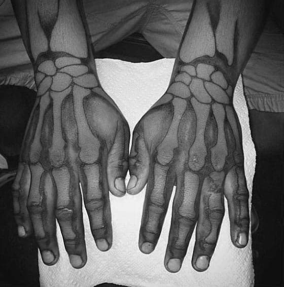 Mens Hand Bone Tattoo Ideas