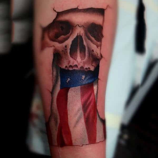 Mens Harley Davidson 1 Tattoo With Skull 3d Designs